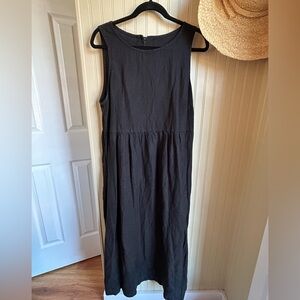 notPERFECTLINEN Black Midi Dress